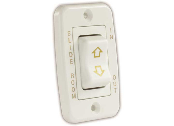 Low Profile Single Slideout Switch White