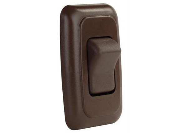 Single Rocker Switch Assembly W/bezel Brown