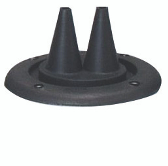 4" Cable Grommet & Seal Black - Uflex USA (R3)