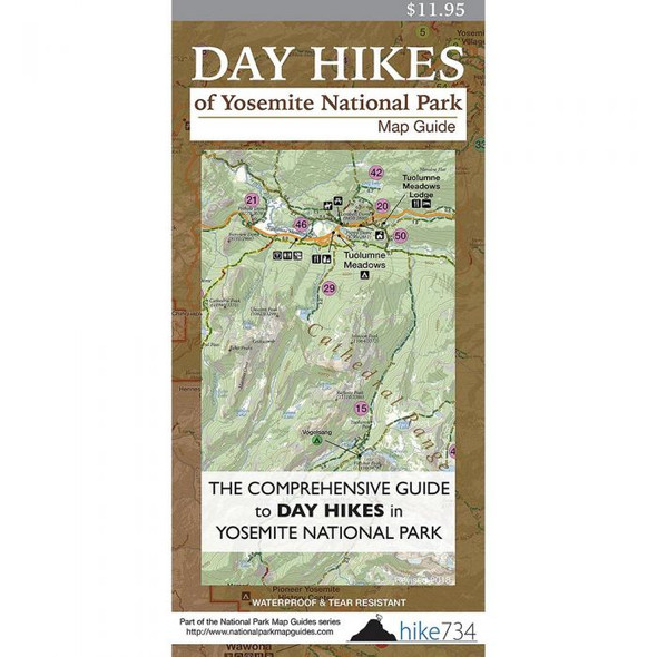 Day Hikes Yosemite  Map Guide