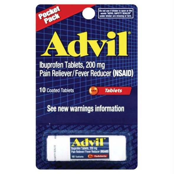 Advil 200Mg Pocket Pack 10 Tab