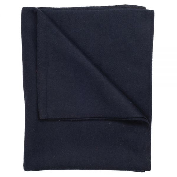 Woven Wool Navy Solid 50