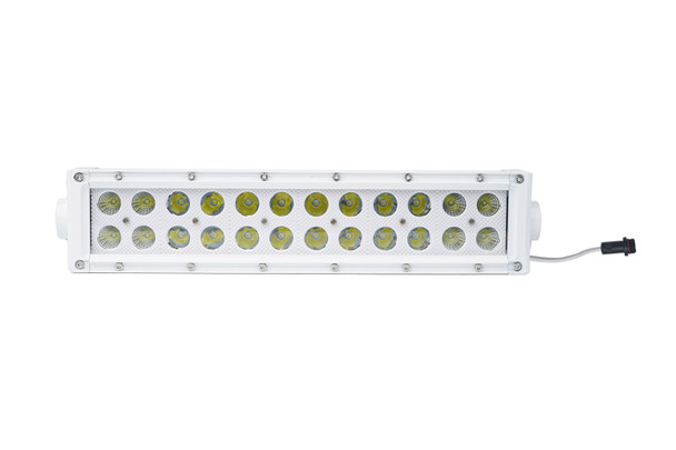 10.5 Inch LED Light Bar Marine Grade Dual Row Straight Light Bar with 72-Watt 24 x 3W High Intensity CREE LEDs Marine Sport