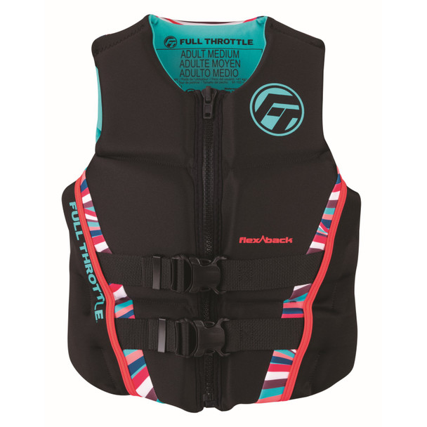 Full Throttle Womens Rapid-Dry Flex-Back Life Jacket M Pnk