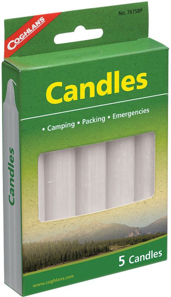 Coghlans White Candles 5Pk