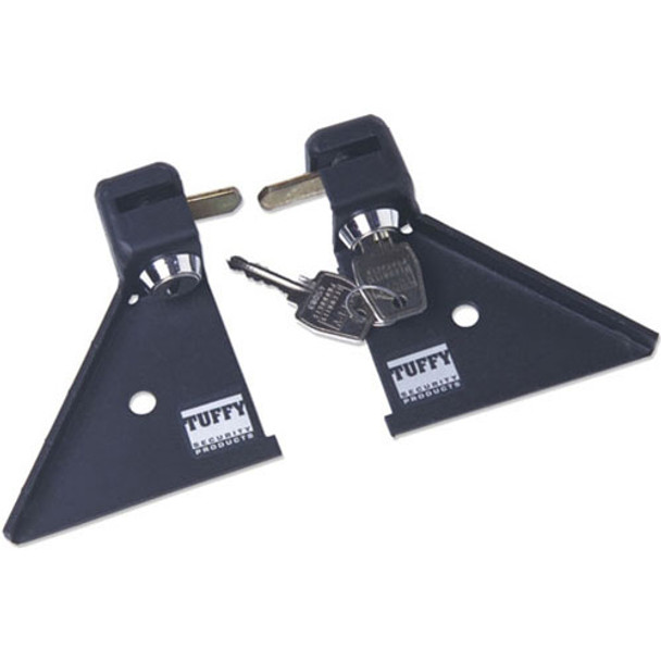 Door Hinge Locker - 97-06 Wrangler TJ Black Set of 2 Tuffy Security Products