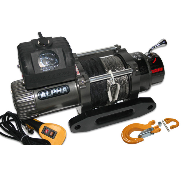 8288 Comp Winch W/75 Ft Synthetic Rope Bulldog Winch
