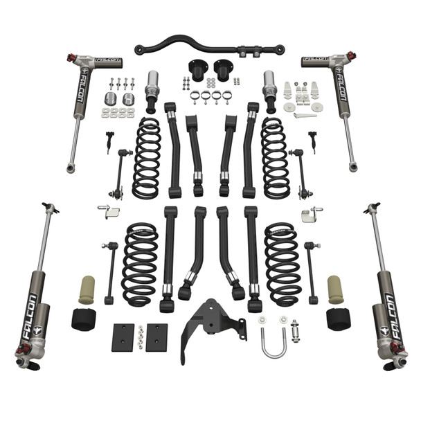 Jeep Jku 4 Door Alpine Ct3 Suspension System 3 Inch Lift W/ Falcon 3.3 Shocks 07-18 Wrangler Jku Teraflex