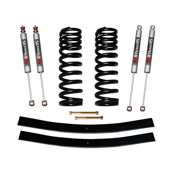 F-100 Suspension Lift Kit 70-72 Ford F-100 w/Shock M95 Performance Shocks 1.5-2 Inch Lift Incl. Front Coil Springs Rear Add-A-Leafs Skyjacker