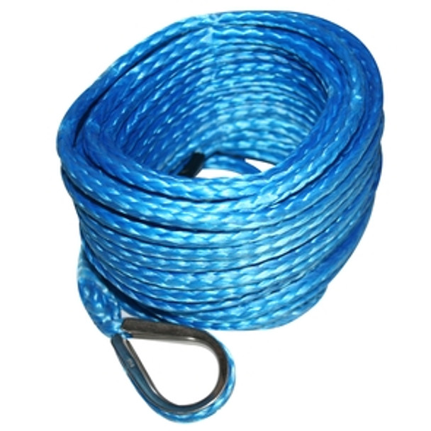 Synthetic Winch Rope 4.8mm x 50 Foot Blue Bulldog Winch