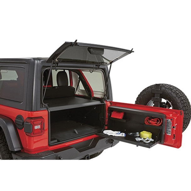 Tailgate Lockbox - 18-22 Wrangler JL Standard Panel Black Tuffy Security Products