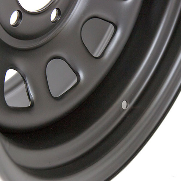 Pro Comp Steel Wheels 51-5185F Series 51 Flat Black 15x10 5x5.5 3.75BS Offset -44mm Cap P/N 1425018