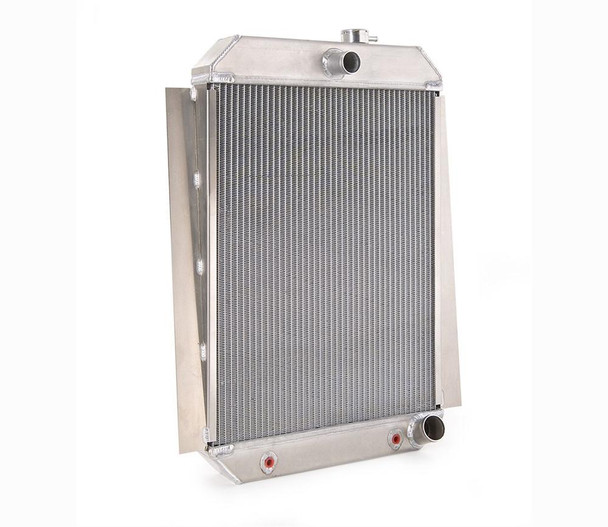 Downflow Radiator Factory-Fit Natural Finish for 47-54 Chevrolet 1/2, 3/4, 1 Ton Pickups w/Auto Trans All Engines Be Cool Radiator