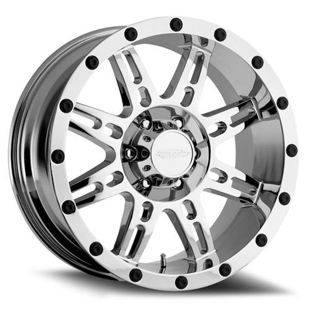 Series 6631 20X9 With 6 On 5.5 Bolt Pattern 5 Backspace Chrome Finish Pro Comp Alloy Wheels