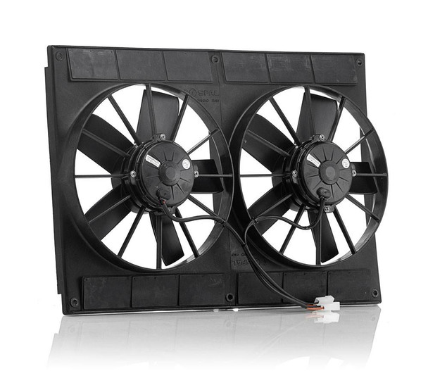11 Inch Electric Dual Puller Fans Euro Black High Torque Be Cool Radiator