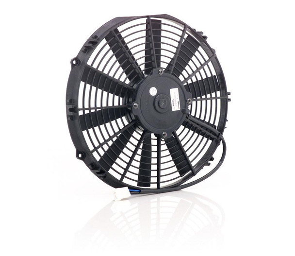 12 Inch Electric Puller Fan Straight Euro Black Medium Profile Be Cool Radiator