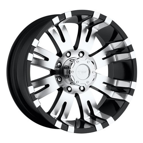 Series 8101 17x8 with 6 on 5.5 Bolt Pattern Gloss Black Pro Comp Alloy Wheels