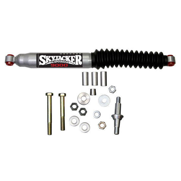 Steering Stabilizer HD OEM Replacement Kit Silver w/Black Boot 94-01 Dodge RAM 1500|94-02 Dodge Ram 2500/3500 Skyjacker
