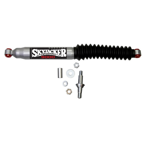 Steering Stabilizer HD OEM Replacement Kit Silver w/Black Boot 84-00 Jeep Cherokee 84-90 Jeep Wagoneer 86-92 Jeep Comanche 87-95 Jeep Wrangler 93-98 Jeep Grand Cherokee 97-06 Jeep Wrangler 97-06 Jeep TJ Skyjacker