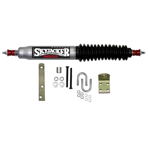 Steering Stabilizer Single Kit Silver w/Black Boot 86-95 Toyota 4Runner 86-95 Toyota Pickup Skyjacker