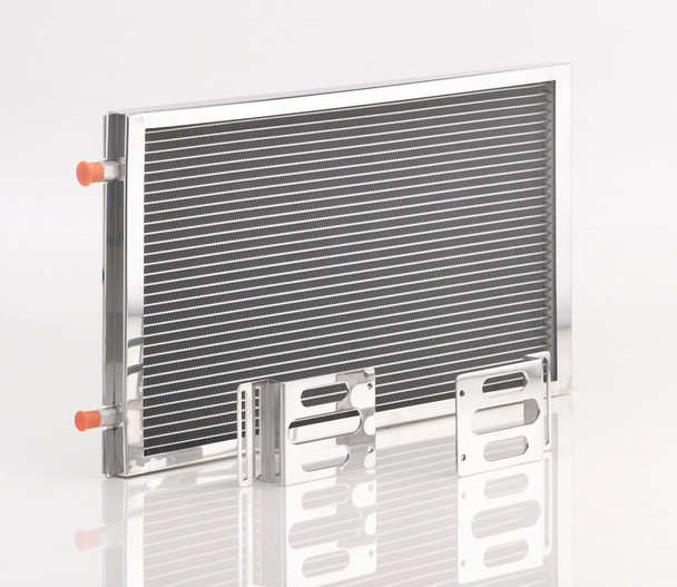A/C Module w/Large Universal Condenser Polished Finish Be Cool Radiator