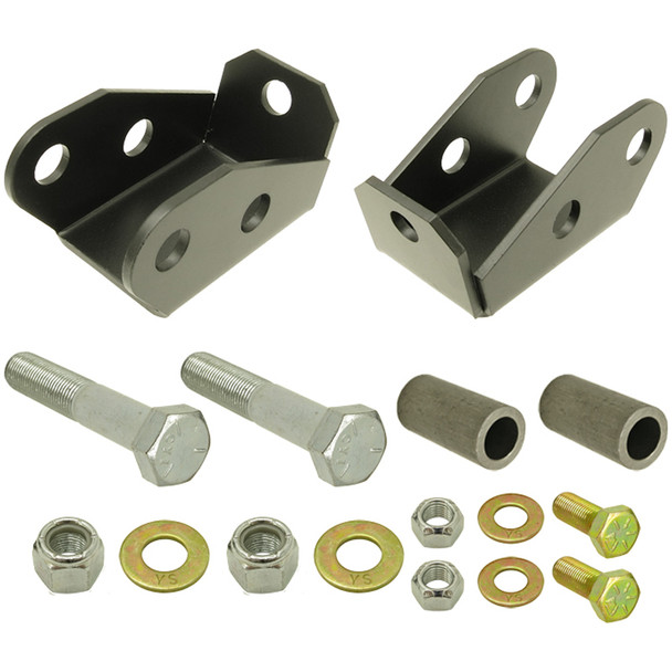 Shock Mount Extensions 97-06 Wrangler TJ and LJ Unlimited Rear Lower Includes Hardware Pair RockJock 4x4