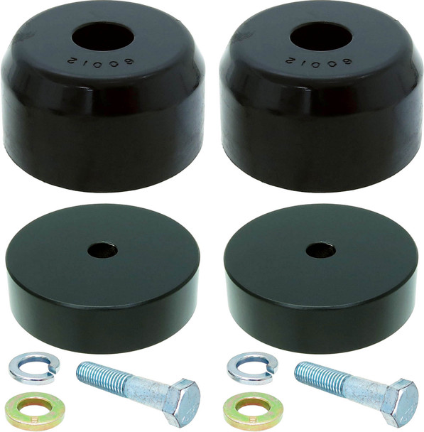 Bump Stop Kit 07-18 Wrangler JK Front Includes Billet Aluminum Spacers Urethane Bump Stops Hardware RockJock 4x4