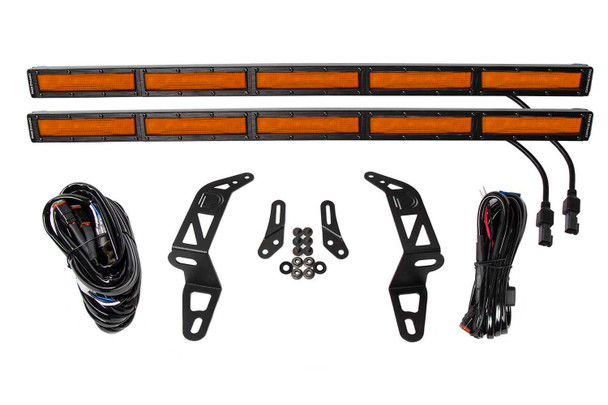 Jeep 2018 SS30 Bumper LED Kit Amber Flood Dual Diode Dynamics