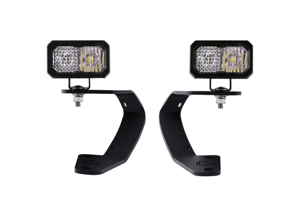 Stage Series 2in LED Ditch Light Kit for 2010-2021 Toyota 4Runner Pro White Combo Diode Dynamics