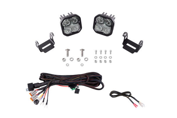 SS3 LED Ditch Light Kit for 2021 Ford Bronco, Pro White Combo Diode Dynamics