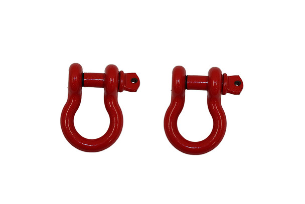 D Ring 3/4 Inch Red 2 Piece Set Fishbone Offroad