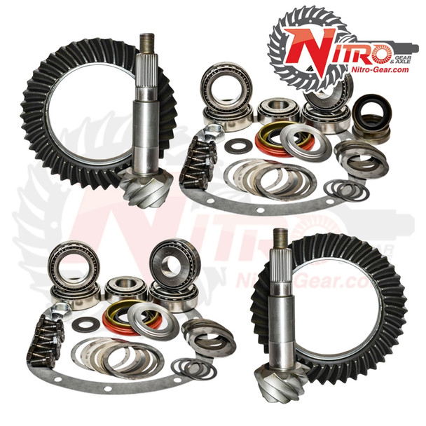 84-99 Jeep Cherokee XJ/87-95 YJ W/Dana 30 Rev/M35 4.56 Ratio Gear Package Kit Nitro Gear and Axle