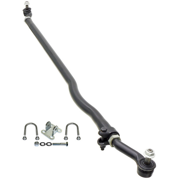 Currectlync Tie Rod 07-18 Wrangler JK Bolt-On 1 1/2 Inch Diameter Tube Construction Forged Tie Rod Ends Includes Jam Nuts And Adjusters RockJock 4x4