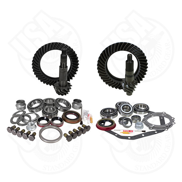 Gear and Install Kit Package Standard Rotation Dana 60 and 8.8 and Down GM 14T 5.13 Ratio USA Standard Gear