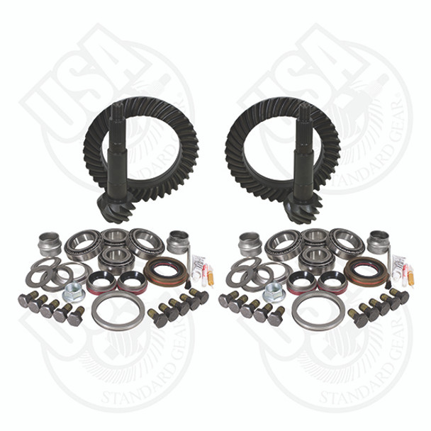 JK Gear and Install Kit Package Jeep JK Rubicon 4.56 Ratio USA Standard Gear