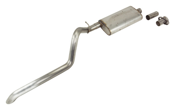 Cat Back Exhaust System 91-01 Cherokee XJ Single Rear Exit 2.5 in Intermediate And Tail Pipe Street Pro Muffler/Hardware included Natural Finish 304 Stainless Steel Pypes Exhaust