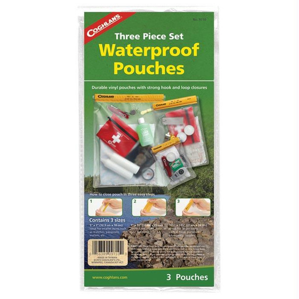 Waterproof Pouches 3 Pk