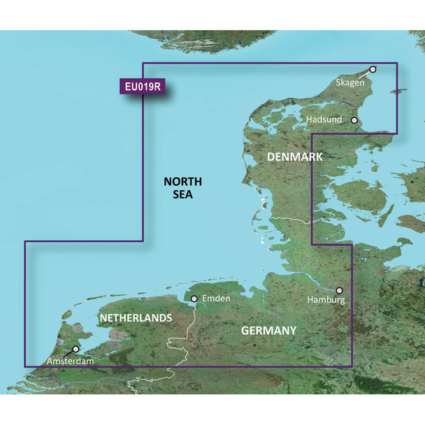 Garmin BlueChart® g3 Vision® HD - VEU019R - Alborg to Amsterdam - microSD™/SD™, made by Garmin - 010-C0776-00