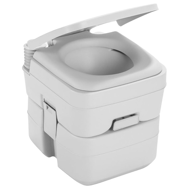 Dometic 965 Portable Toilet w/Mounting Brackets- 5 Gallon - Platinum