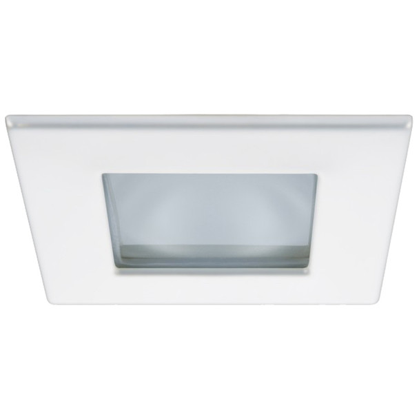 Quick Marina XP Downlight LED - 4W, IP66, Spring Mounted - Square White Bezel, Round Daylight Light