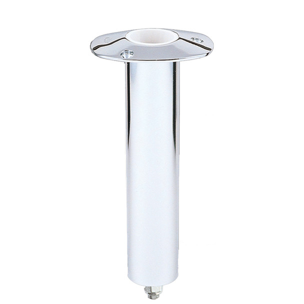 Lee's 0° Stainless Steel Swivel Base Flush Mount Rod Holder - Extra Long Tube 2.25" OD X 14.5" Tube