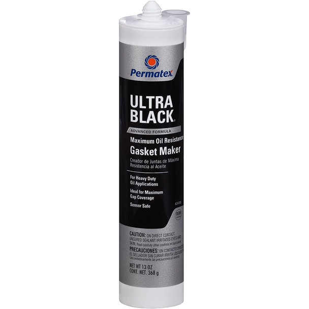 Permatex Ultra Black Maximum Oil Resistance RTV Silicone Gasket Maker - 13oz