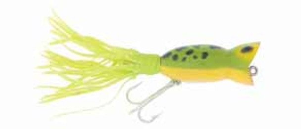 Arbogast Hula Popper 3/8 Frog Yellow Belly