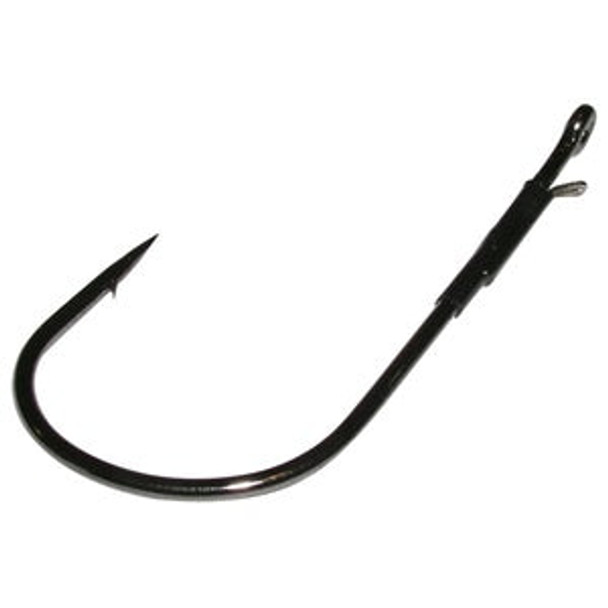 Gamakatsu Heavy Cover Worm Hook Black Size 4/0 4ct