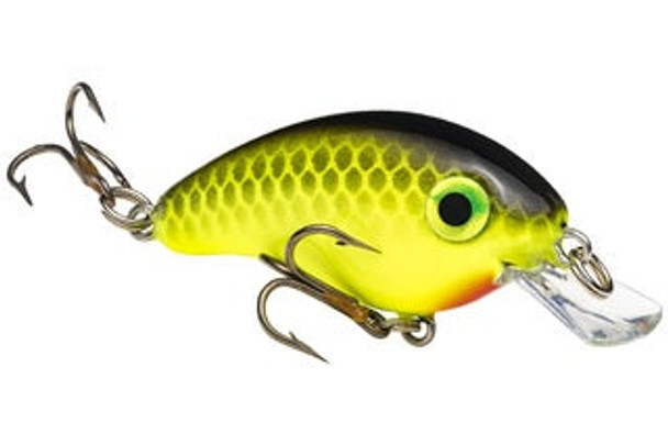 Strike King Bitsy Pond Minnow 3/32oz Black Back Chartreuse