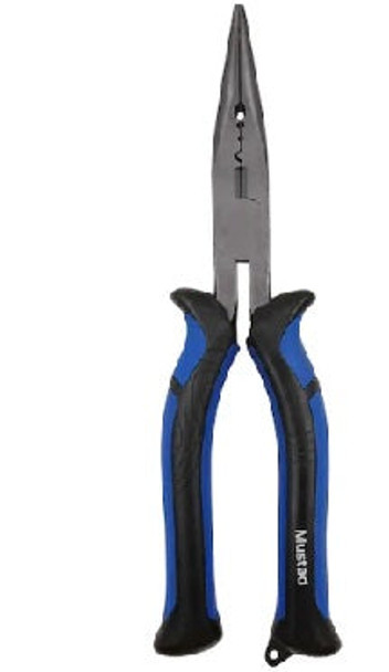 Mustad Pliers Straight Nose 7" Blue Line