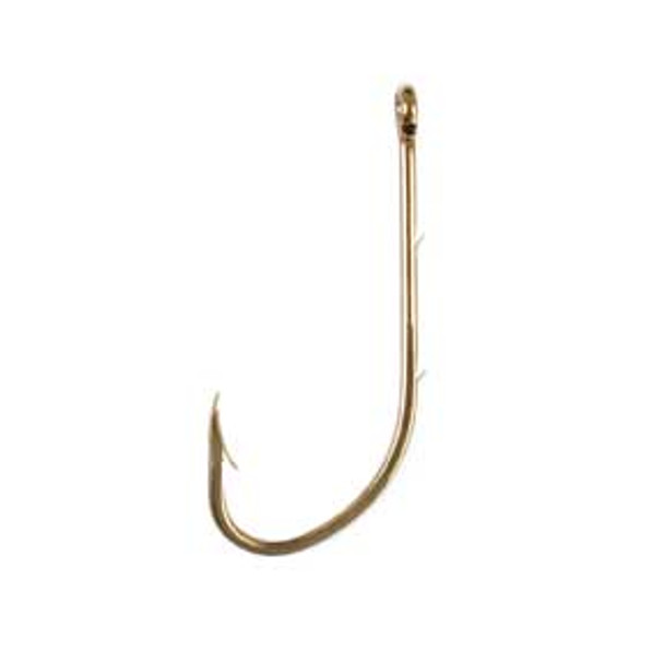 Eagle Claw Bronze Baitholder Hook 10ct Size 1/0