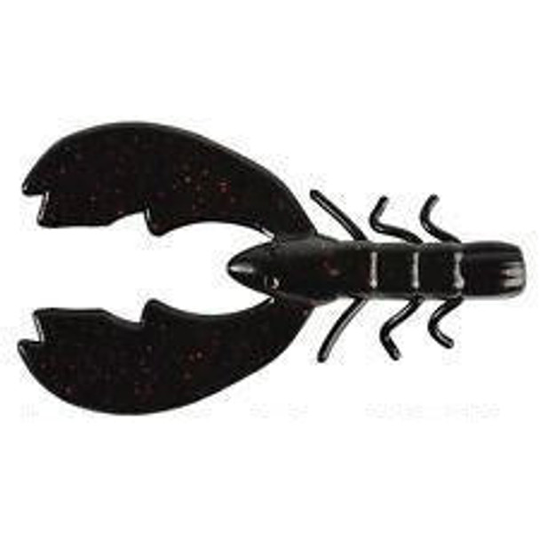 Berkley Chigger Craw 3" Black/Red/Fleck 10ct