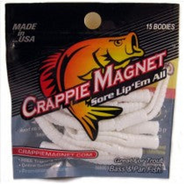 Leland Crappie Magnet 1.5" 15ct White