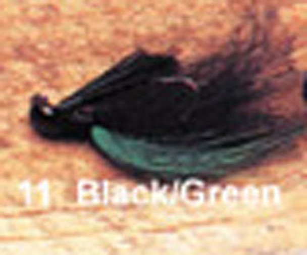 Arkie 1/8 Bucktail 6/cd Black/Green